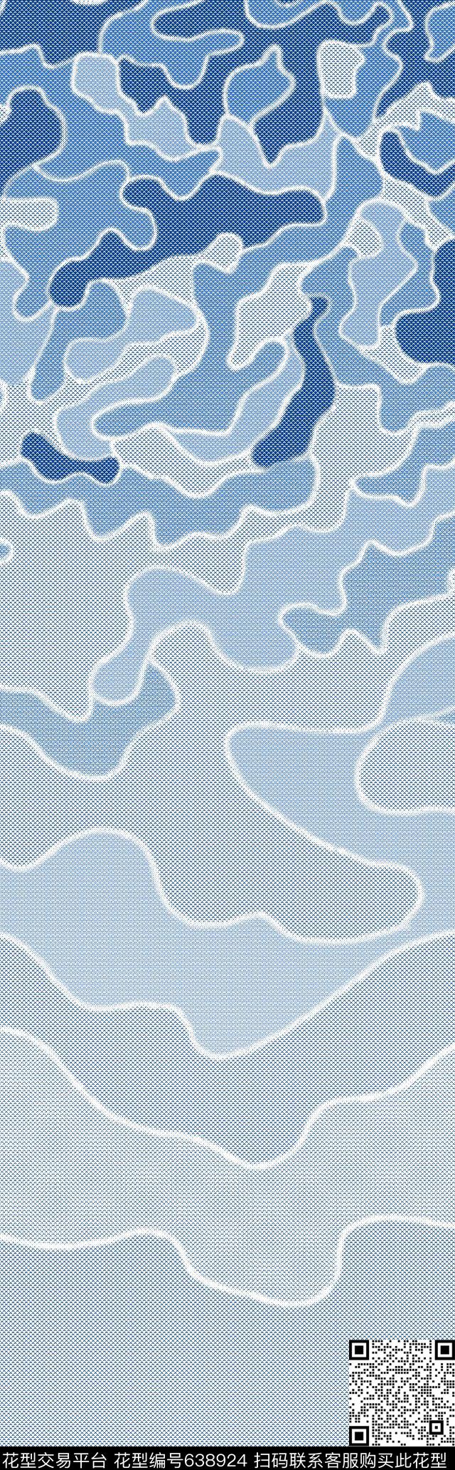 迷彩定位渐变传统印花华亿平台下载（图片编号: 638924） - 瓦栏（Walan）