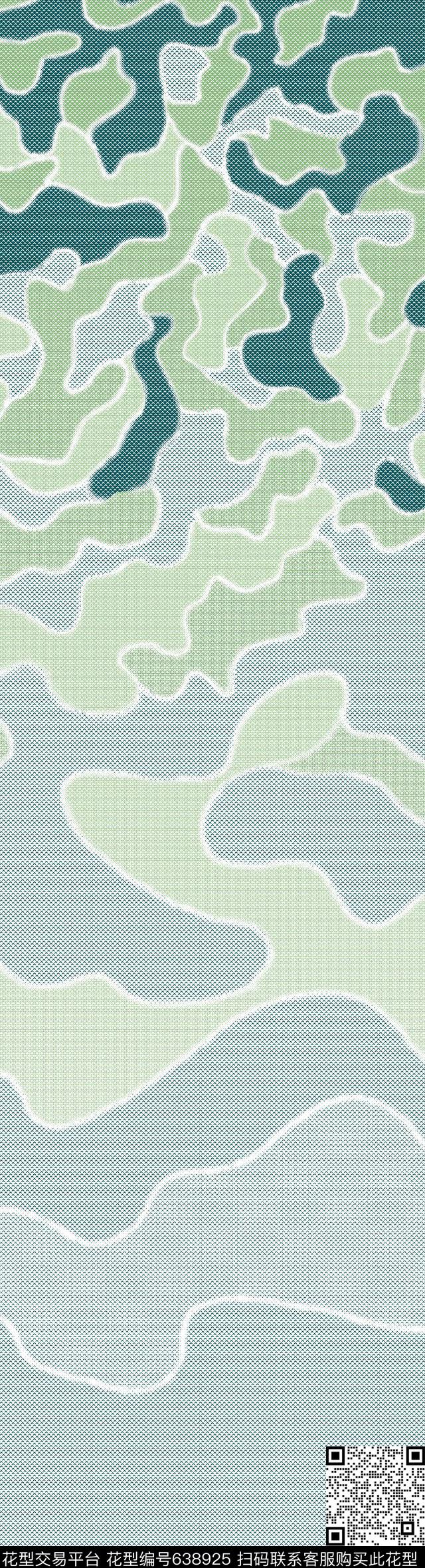 迷彩定位渐变传统印花华亿平台下载（图片编号: 638925） - 瓦栏（Walan）