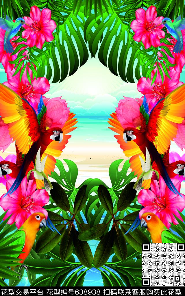 tropicalrepeatD2数码印花华亿平台下载（图片编号: 638938） - 瓦栏（Walan）