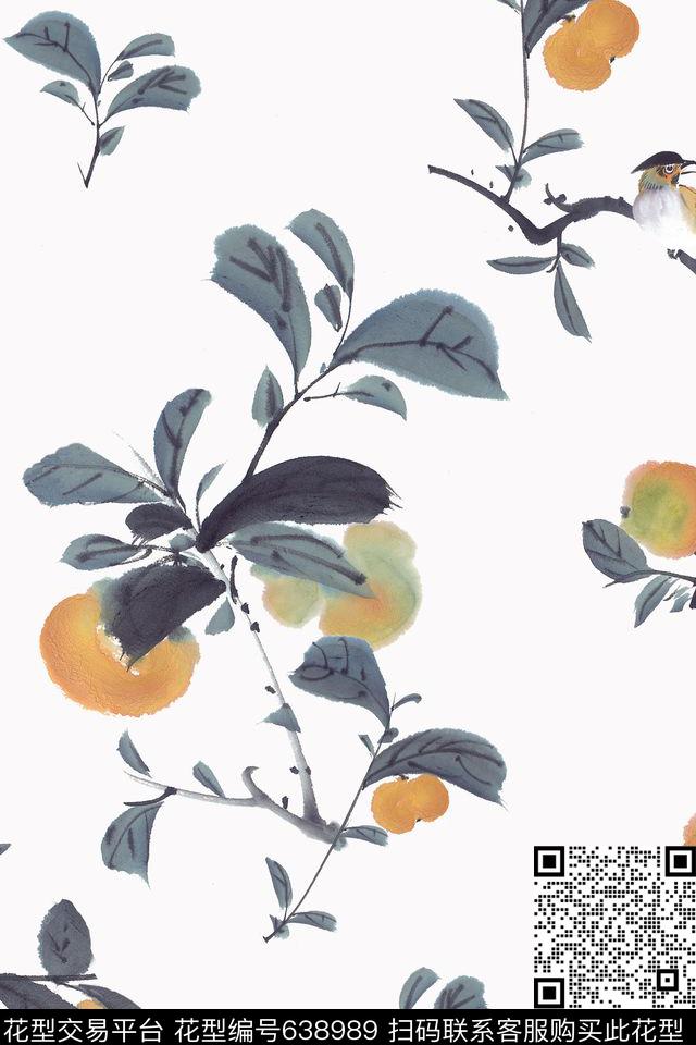 果实花朵花卉数码印花华亿平台下载（图片编号: 638989） - 瓦栏（Walan）