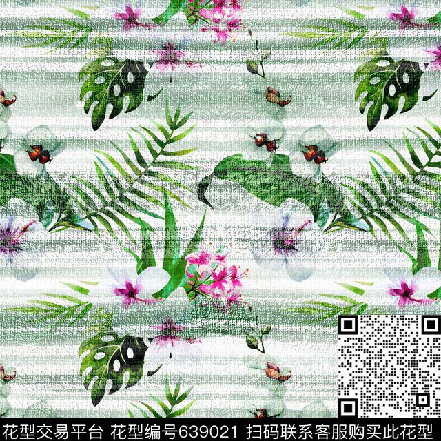 大方时尚热带数码印花华亿平台下载（图片编号: 639021） - 瓦栏（Walan）