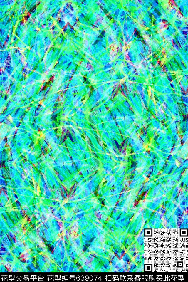 纹理笔触条纹笔触数码印花华亿平台下载（图片编号: 639074） - 瓦栏（Walan）