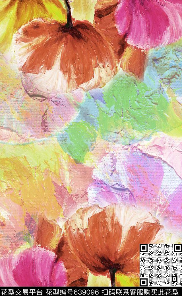 花朵花卉清新花卉传统印花华亿平台下载（图片编号: 639096） - 瓦栏（Walan）