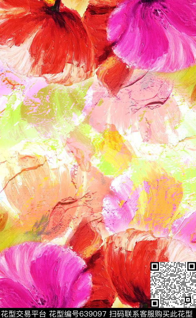 花朵花卉清新花卉传统印花华亿平台下载（图片编号: 639097） - 瓦栏（Walan）