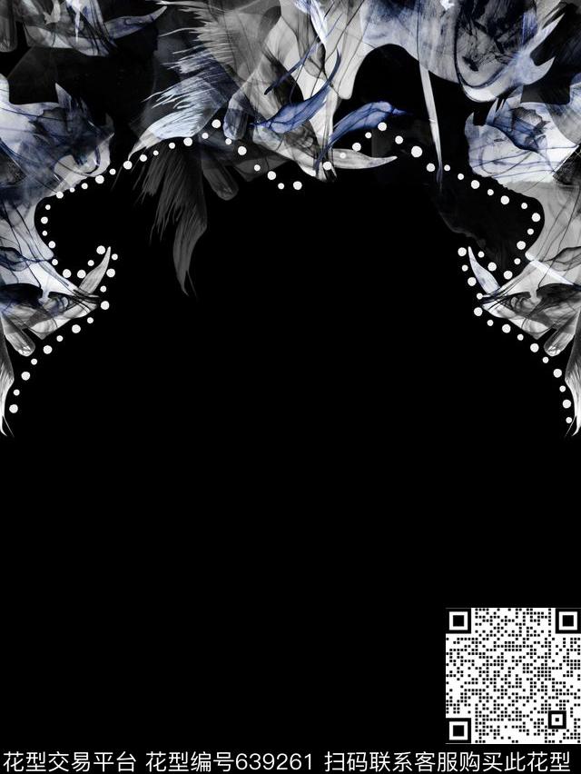 原创水墨肌理抽象定位男装卫衣夹克t恤数码印花华亿平台下载（图片编号: 639261） - 瓦栏（Walan）