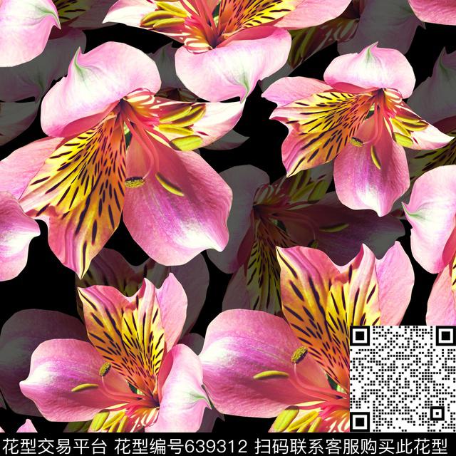 花卉植物女装华亿平台数码印花华亿平台下载（图片编号: 639312） - 瓦栏（Walan）