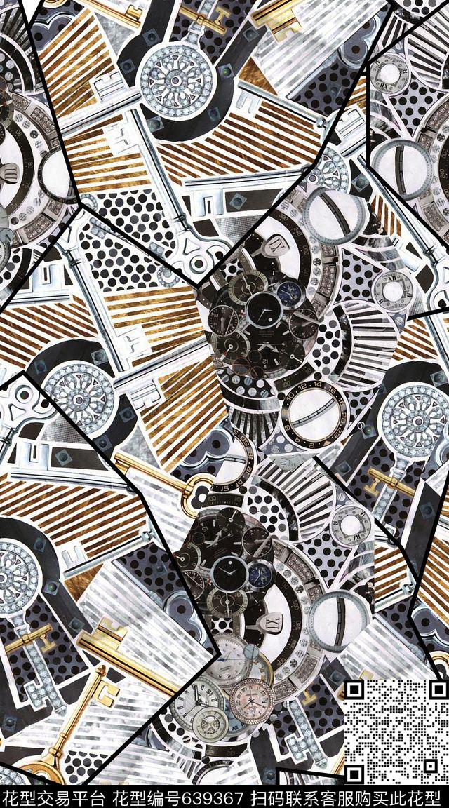 创意流行色趣味数码印花华亿平台下载（图片编号: 639367） - 瓦栏（Walan）