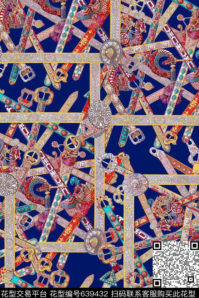 抽象条纹几何数码印花华亿平台下载（图片编号: 639432） - 瓦栏（Walan）