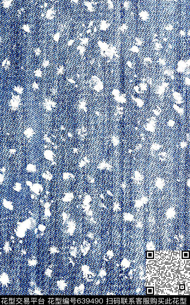 牛仔欧美丹宁风格数码印花华亿平台下载（图片编号: 639490） - 瓦栏（Walan）