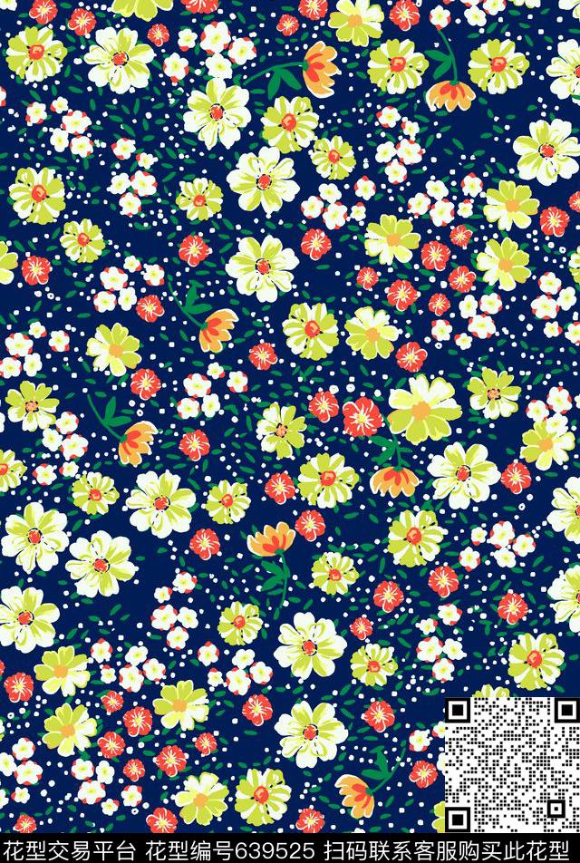 小碎花传统印花满版小碎花传统印花华亿平台下载（图片编号: 639525） - 瓦栏（Walan）