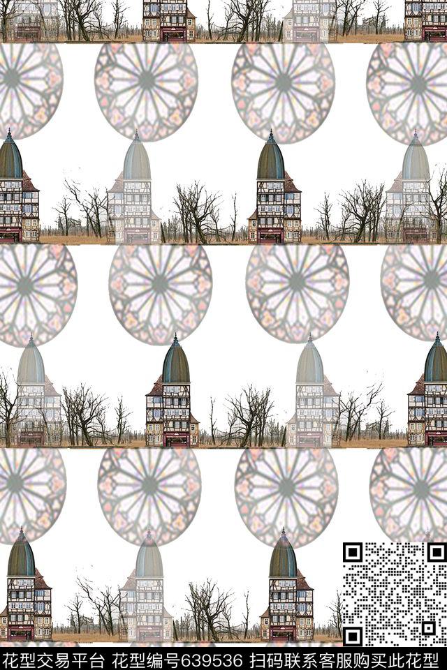 森林树林风景数码印花华亿平台下载（图片编号: 639536） - 瓦栏（Walan）