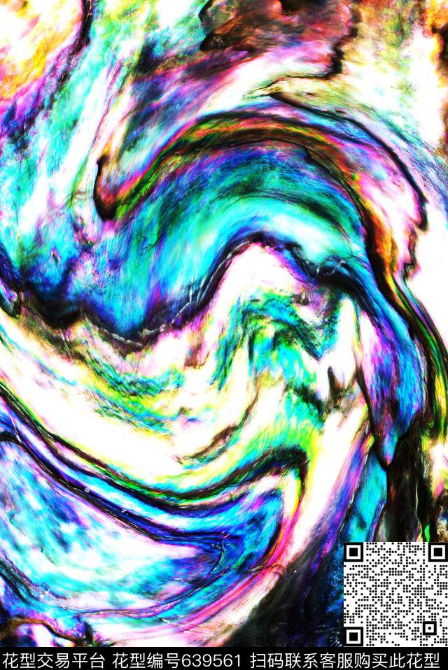 笔刷油墨笔触数码印花华亿平台下载（图片编号: 639561） - 瓦栏（Walan）