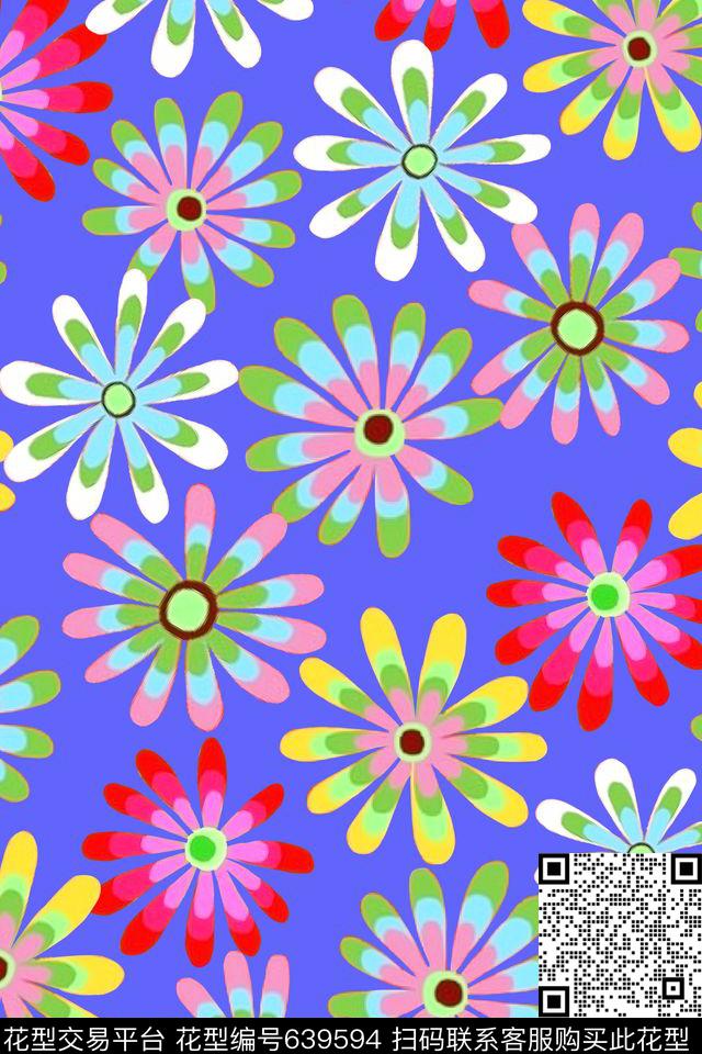 水彩花卉泳装数码印花华亿平台下载（图片编号: 639594） - 瓦栏（Walan）