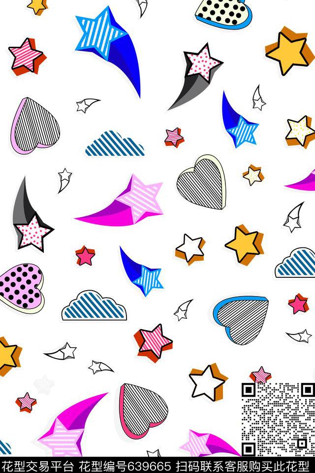 流行时尚趣味卡通传统印花华亿平台下载（图片编号: 639665） - 瓦栏（Walan）