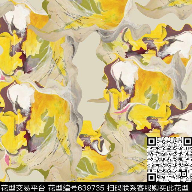 女装华亿平台秘密3.0【抽象形态】抽象数码印花华亿平台下载（图片编号: 639735） - 瓦栏（Walan）