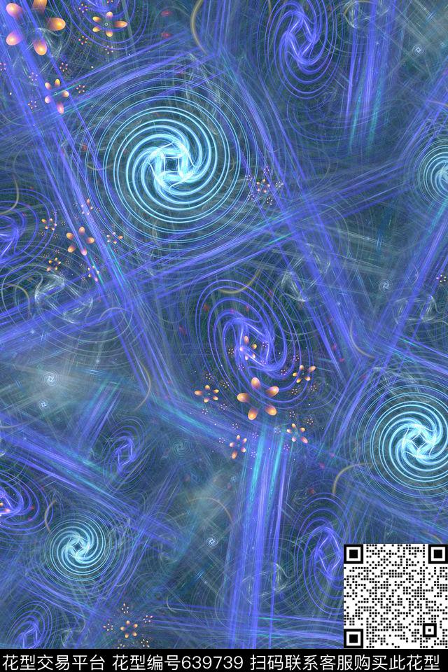 大牌现代分形数码印花华亿平台下载（图片编号: 639739） - 瓦栏（Walan）