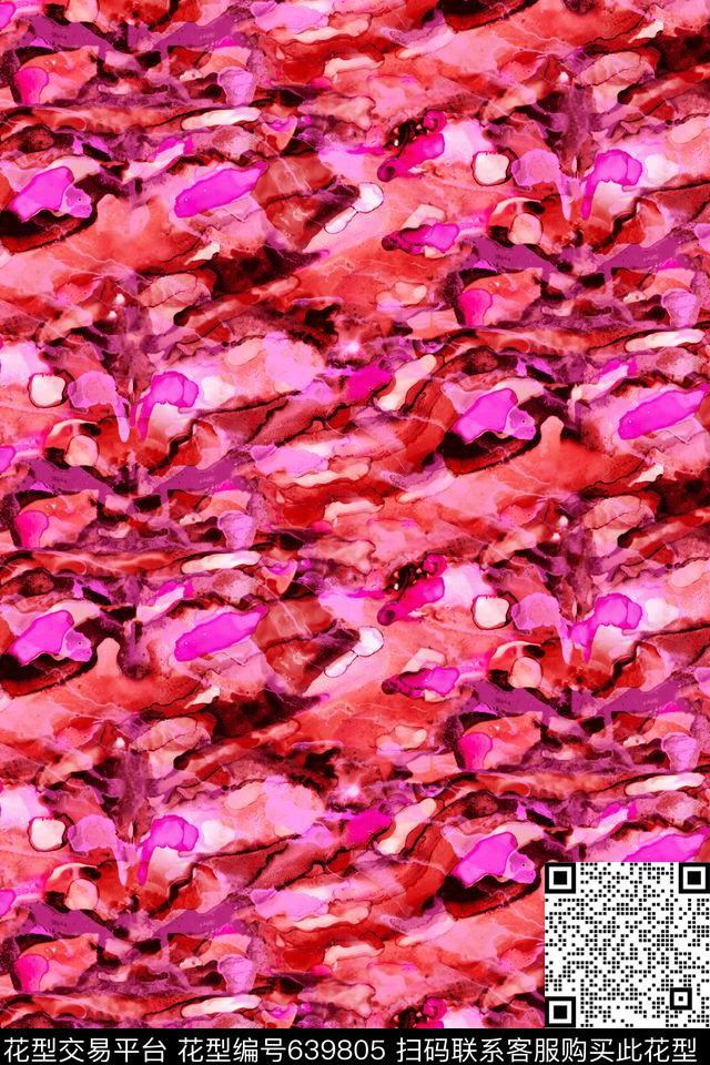 水彩山石纹理肌理数码印花华亿平台下载（图片编号: 639805） - 瓦栏（Walan）