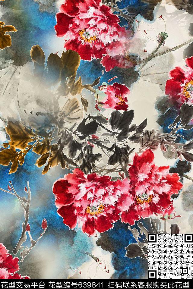 写意画国画写意写意国画数码印花华亿平台下载（图片编号: 639841） - 瓦栏（Walan）