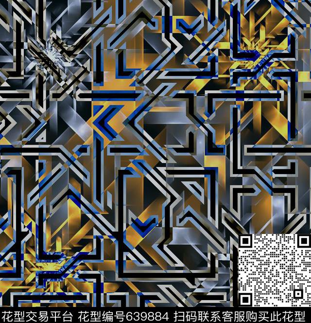 格子数码印花华亿平台下载（图片编号: 639884） - 瓦栏（Walan）