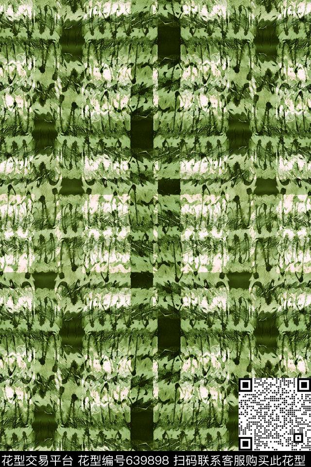 曲线波浪条纹细条纹数码印花华亿平台下载（图片编号: 639898） - 瓦栏（Walan）