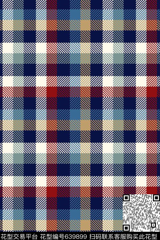 抽象几何格子传统印花华亿平台下载（图片编号: 639899） - 瓦栏（Walan）
