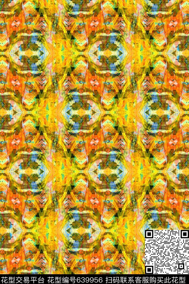 条子条纹苏格兰格数码印花华亿平台下载（图片编号: 639956） - 瓦栏（Walan）