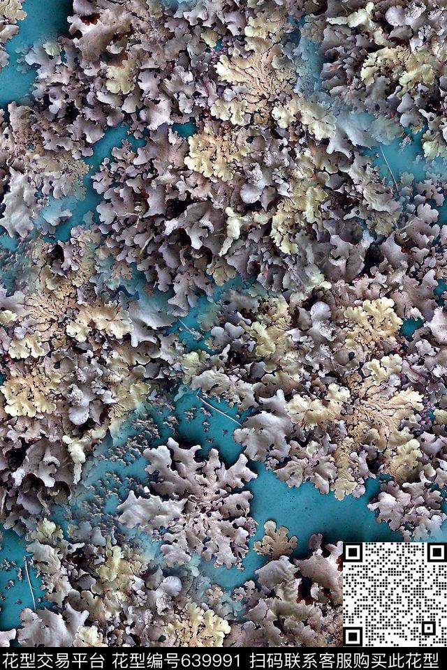 抽象几何矿石数码印花华亿平台下载（图片编号: 639991） - 瓦栏（Walan）