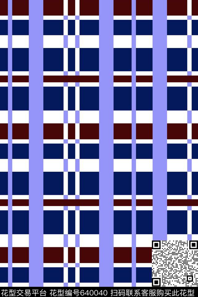 格纹色织格子苏格兰格传统印花华亿平台下载（图片编号: 640040） - 瓦栏（Walan）