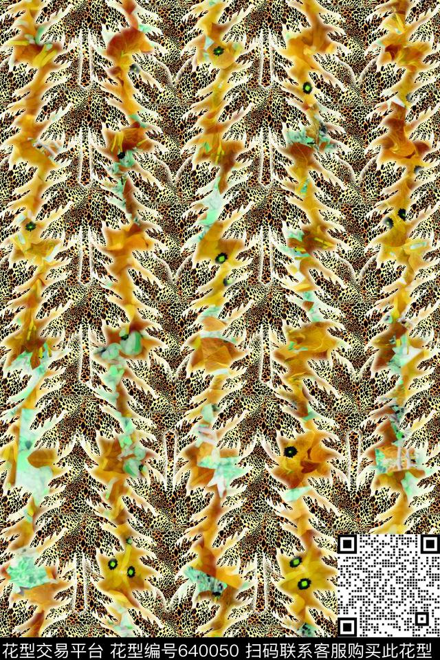 时尚男女装树纹理数码印花华亿平台下载（图片编号: 640050） - 瓦栏（Walan）