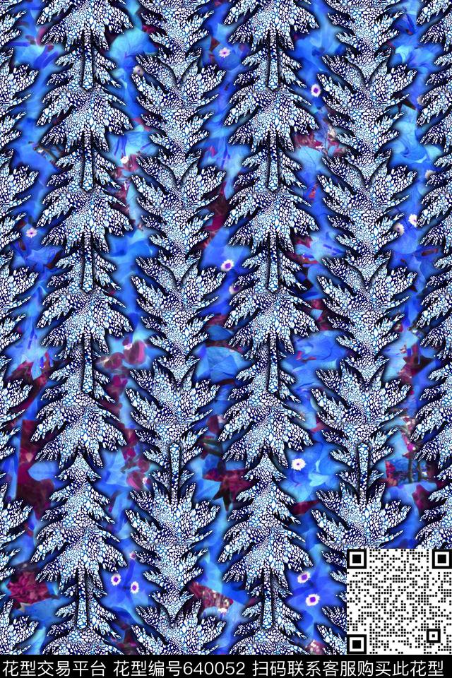 时尚男女装树纹理数码印花华亿平台下载（图片编号: 640052） - 瓦栏（Walan）