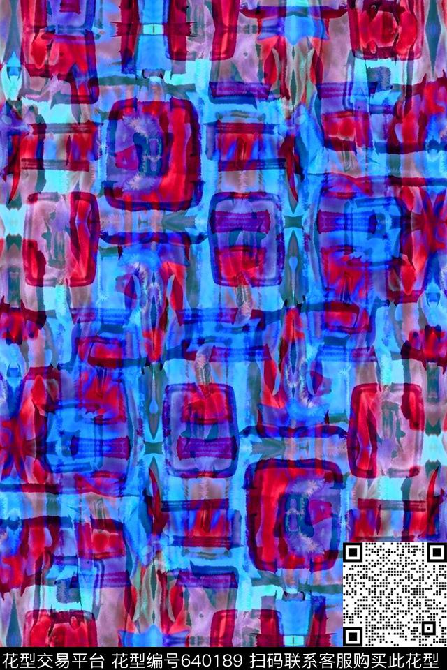 波浪条纹条子条纹数码印花华亿平台下载（图片编号: 640189） - 瓦栏（Walan）