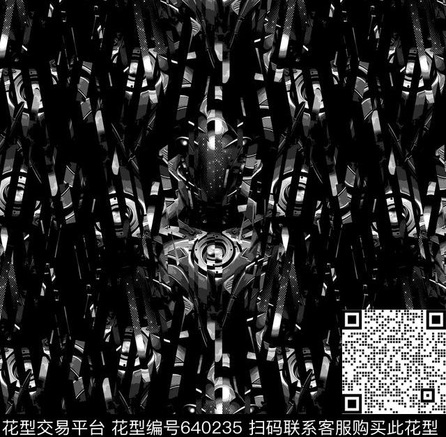 潮牌大牌机器人大牌数码印花华亿平台下载（图片编号: 640235） - 瓦栏（Walan）