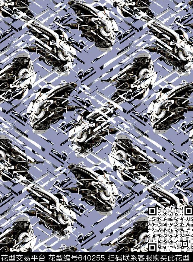 几何机器人重金属数码印花华亿平台下载（图片编号: 640255） - 瓦栏（Walan）