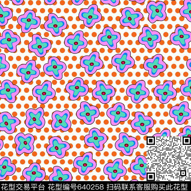 女装花卉碎花传统印花华亿平台下载（图片编号: 640258） - 瓦栏（Walan）