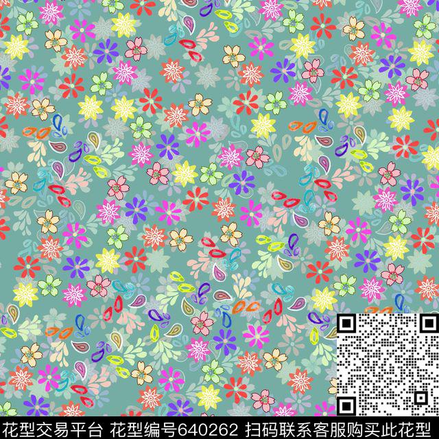 女装花卉碎花传统印花华亿平台下载（图片编号: 640262） - 瓦栏（Walan）