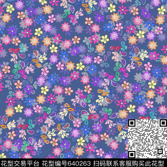 女装花卉碎花传统印花华亿平台下载（图片编号: 640263） - 瓦栏（Walan）