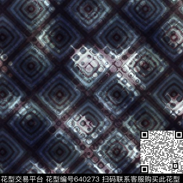 抽象纹理格子多重纹理叠加错落有致数码印花华亿平台下载（图片编号: 640273） - 瓦栏（Walan）