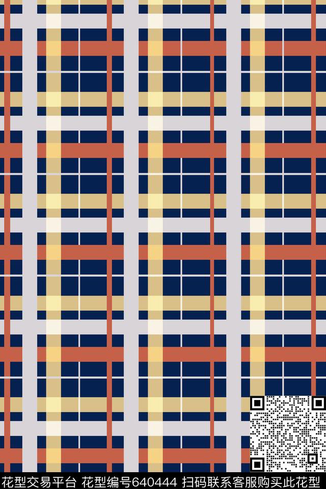 格子男装传统印花华亿平台下载（图片编号: 640444） - 瓦栏（Walan）