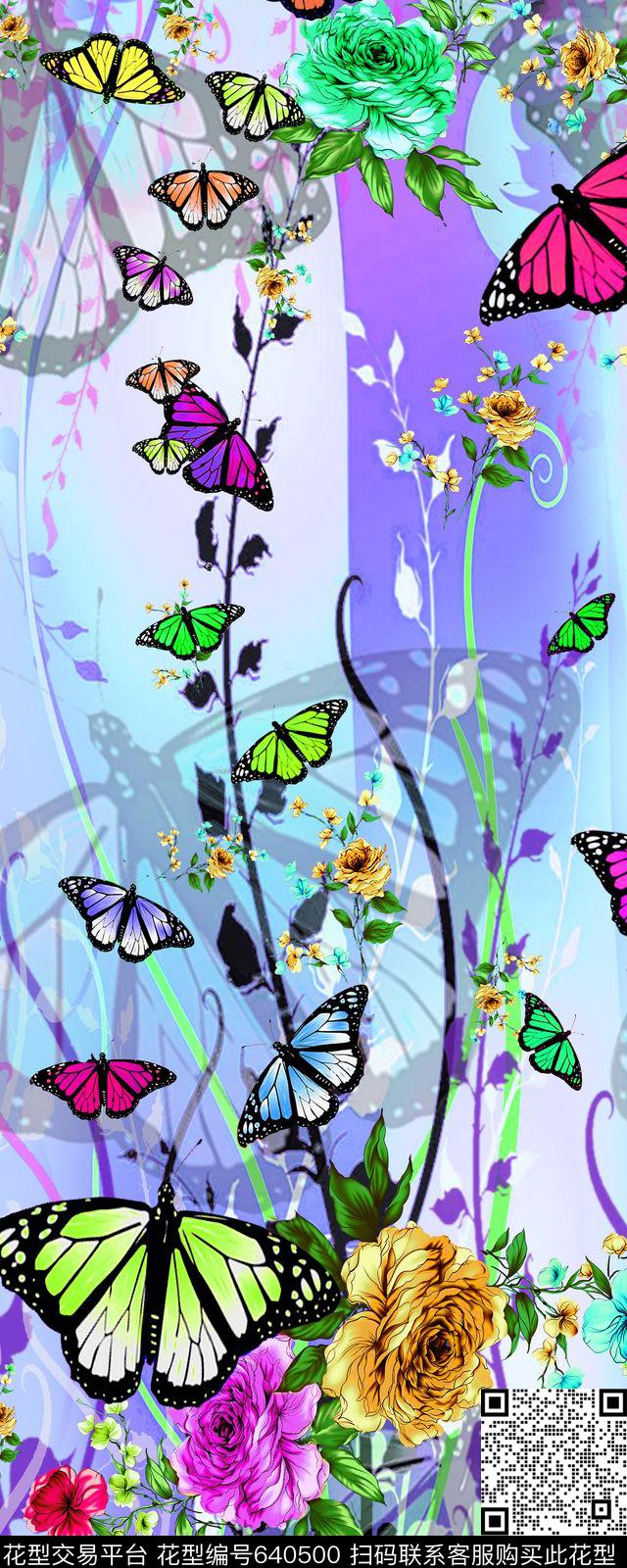 欧美大牌风佩斯利数码印花华亿平台下载（图片编号: 640500） - 瓦栏（Walan）