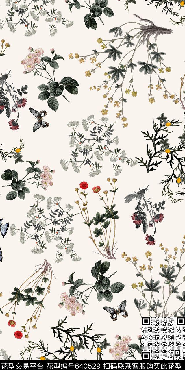 南美笔触民族风数码印花华亿平台下载（图片编号: 640529） - 瓦栏（Walan）