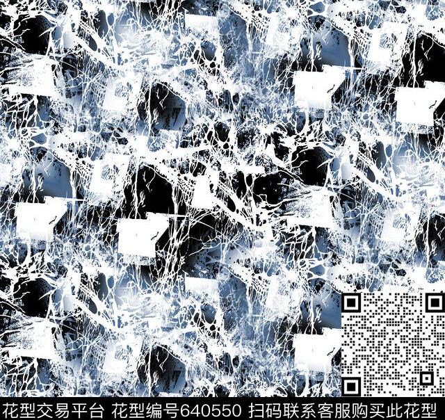 抽象文理线条数码印花华亿平台下载（图片编号: 640550） - 瓦栏（Walan）