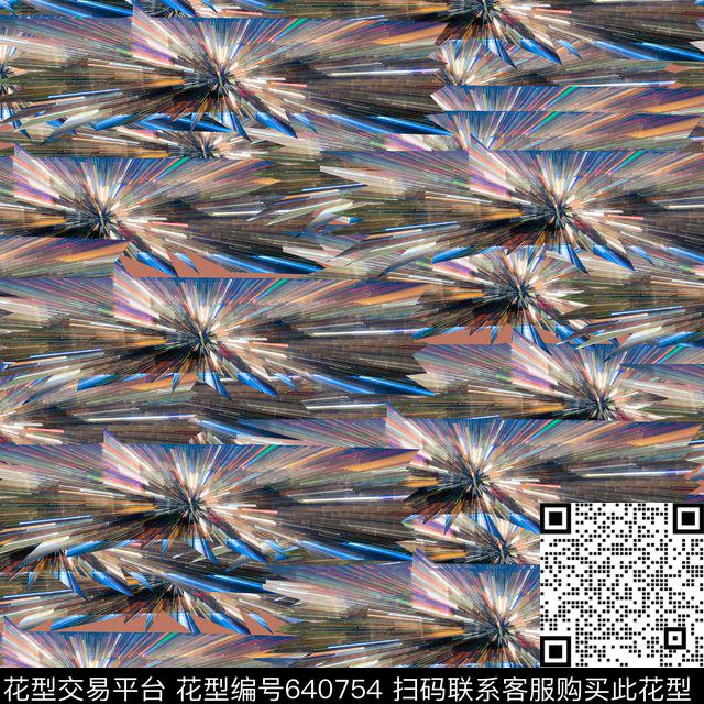 文艺复古男装华亿平台数码印花华亿平台下载（图片编号: 640754） - 瓦栏（Walan）