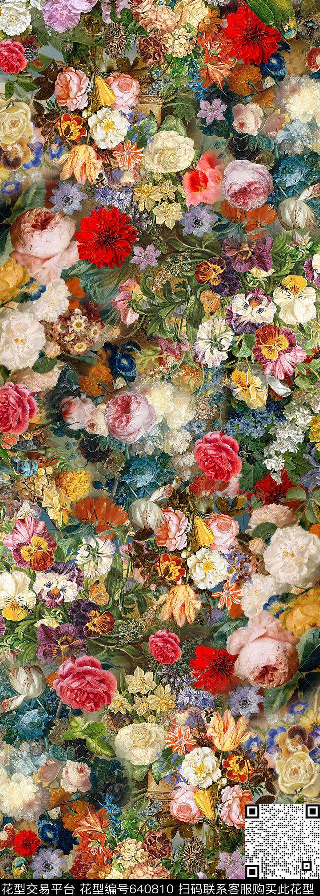 长巾油画数码印花华亿平台下载（图片编号: 640810） - 瓦栏（Walan）