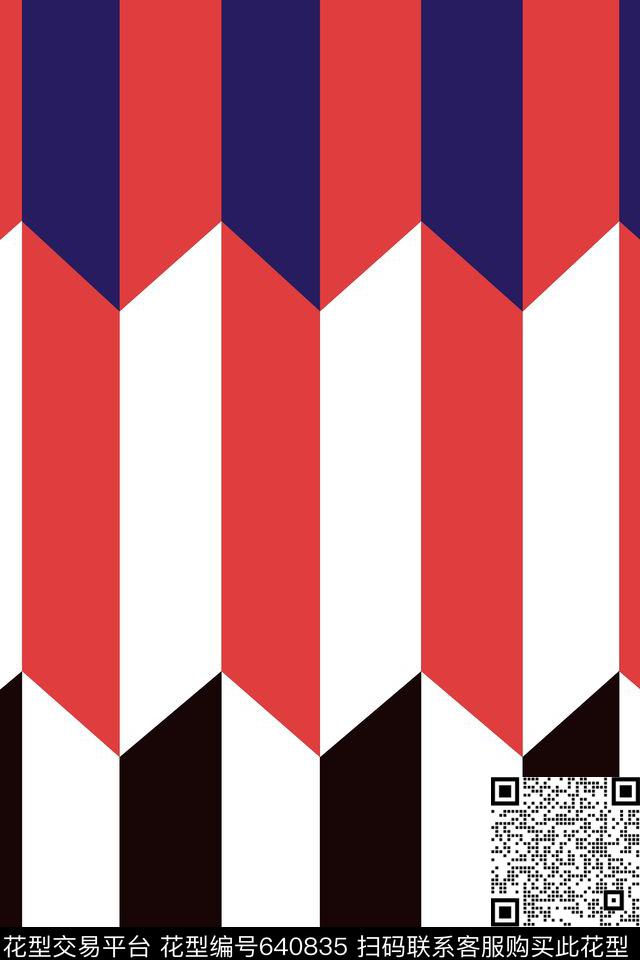 条纹菱形竖条传统印花华亿平台下载（图片编号: 640835） - 瓦栏（Walan）