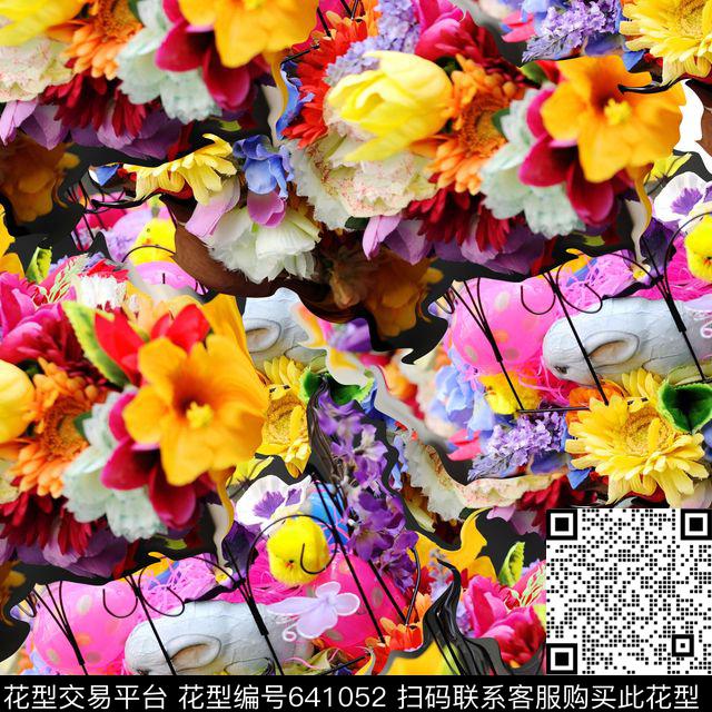 女装华亿平台花卉秘密3.0【植物花卉】数码印花华亿平台下载（图片编号: 641052） - 瓦栏（Walan）