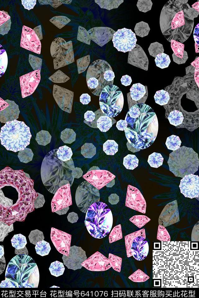 L.D~趣味珠宝数码印花华亿平台下载（图片编号: 641076） - 瓦栏（Walan）