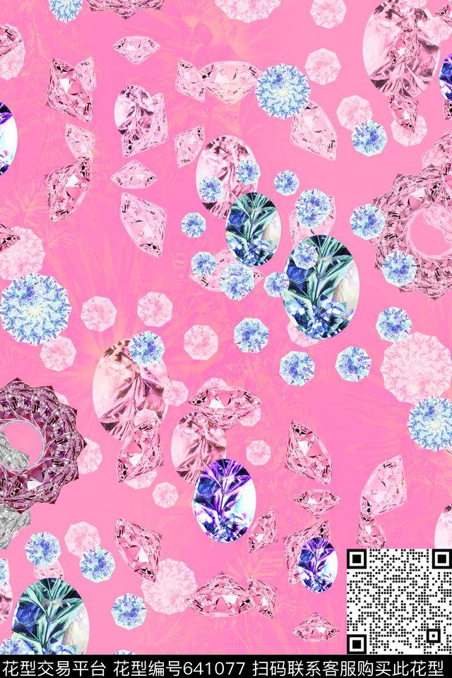 L.D~趣味珠宝数码印花华亿平台下载（图片编号: 641077） - 瓦栏（Walan）