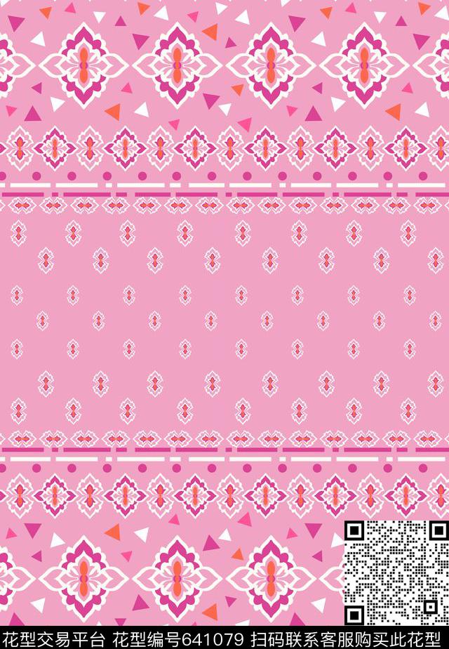 L.D~民族L.D~手绘条纹传统印花华亿平台下载（图片编号: 641079） - 瓦栏（Walan）