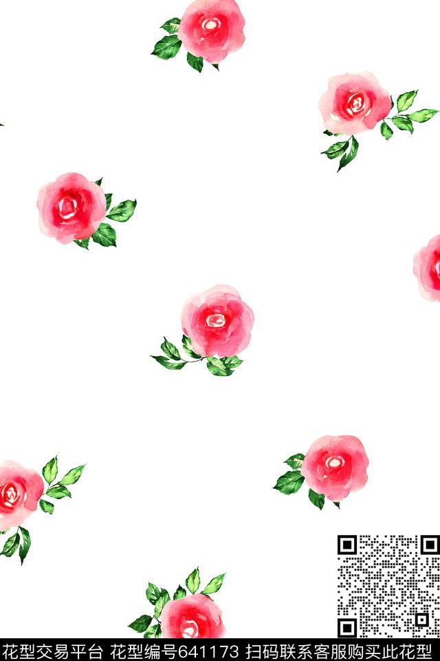 花卉数码印花华亿平台下载（图片编号: 641173） - 瓦栏（Walan）