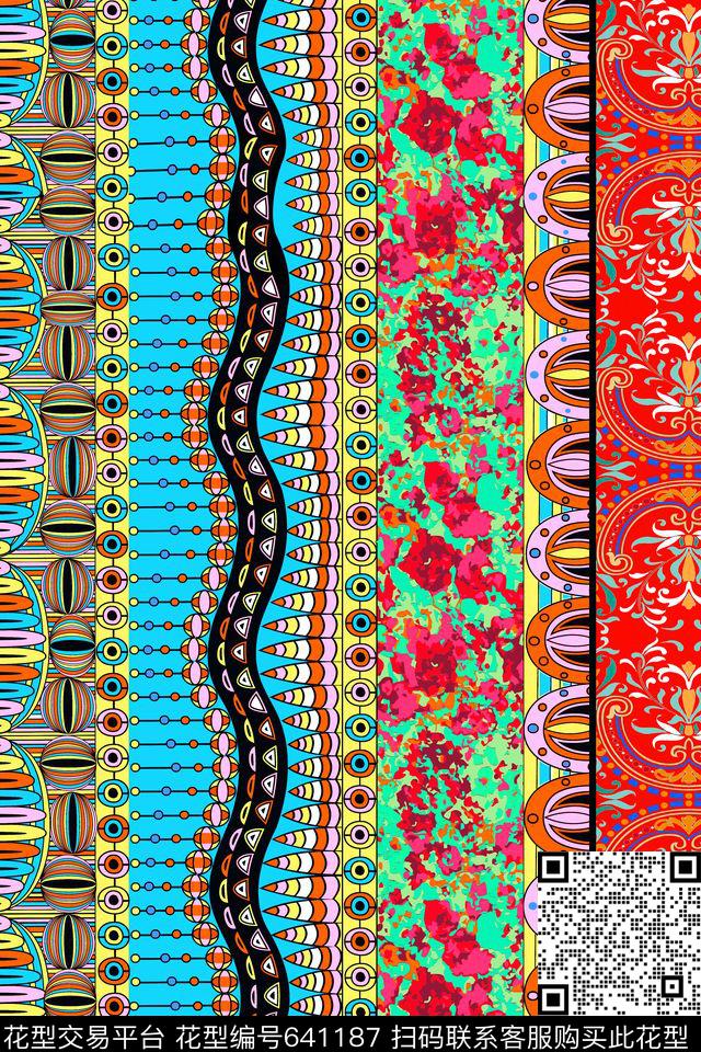泳装传统花纹民族风传统印花华亿平台下载（图片编号: 641187） - 瓦栏（Walan）